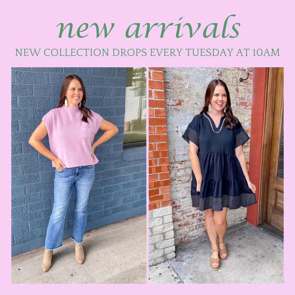 Shop Lyla's Clothing & Gifts in Downtown Plano & Rockwall, Texas! We have new arrivals every Tuesday at 10am! Shop woman's clothing, accessories, and gifts! 