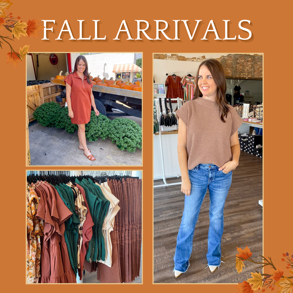 Shop Fall Arrivals at Lyla's Clothing and Gifts! Shop our two store fronts in Downtown Plano and Rockwall, TX! Fill your wardrobe with amazing fall staples when you stop at Lyla's Clothing & Gifts!