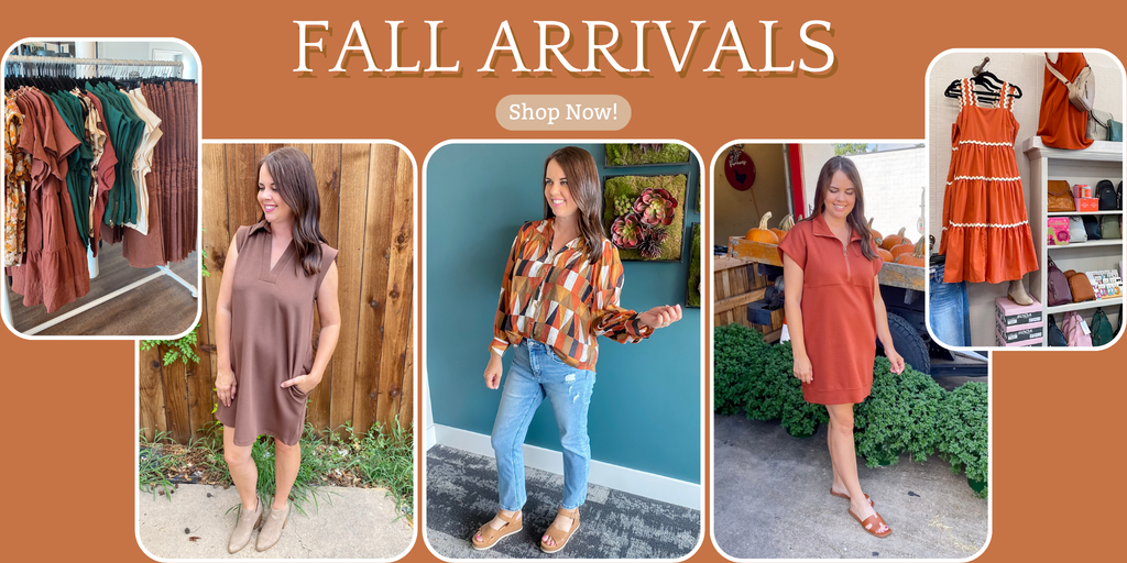 Shop Fall Arrivals at Lyla's Clothing and Gifts! Shop our two store fronts in Downtown Plano and Rockwall, TX! Fill your wardrobe with amazing fall staples when you stop at Lyla's Clothing & Gifts!