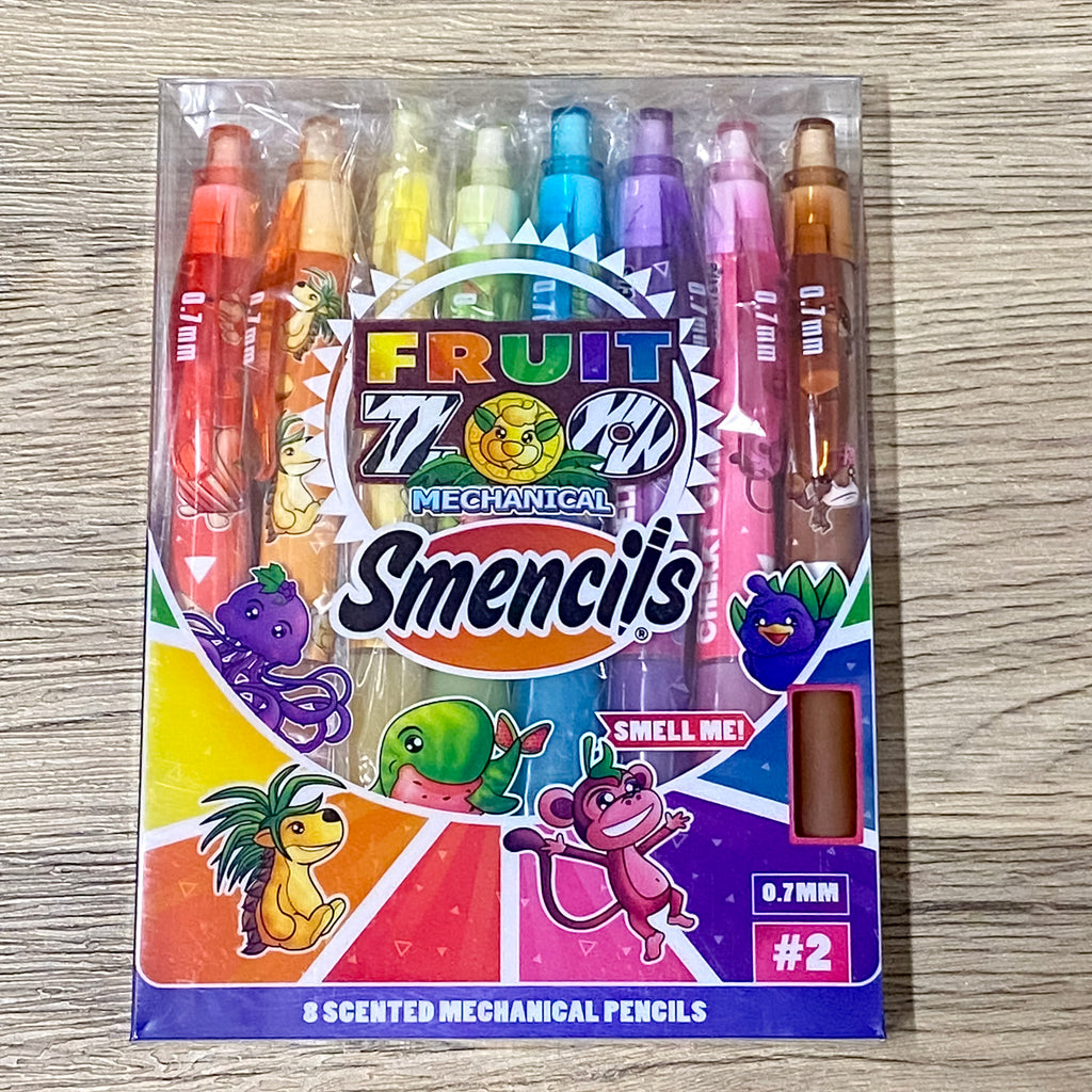 Fruit Zoo Mechanical Smencils 8-Pack by Scentco - Lyla's: Clothing, Decor & More - Plano Boutique