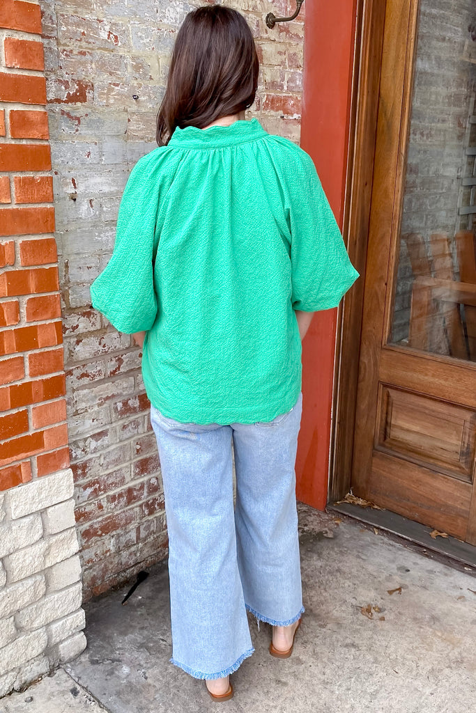 Meadow Breeze Green Top - Lyla's: Clothing, Decor & More - Plano Boutique