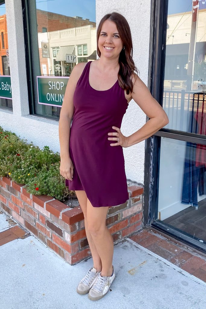 Athleisure Cassis Active Romper - Lyla's: Clothing, Decor & More - Plano Boutique