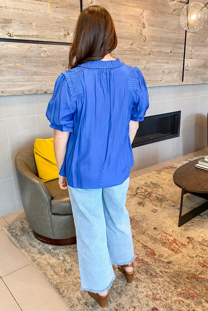 Bold Confidence Royal Blue Top - Lyla's: Clothing, Decor & More - Plano Boutique