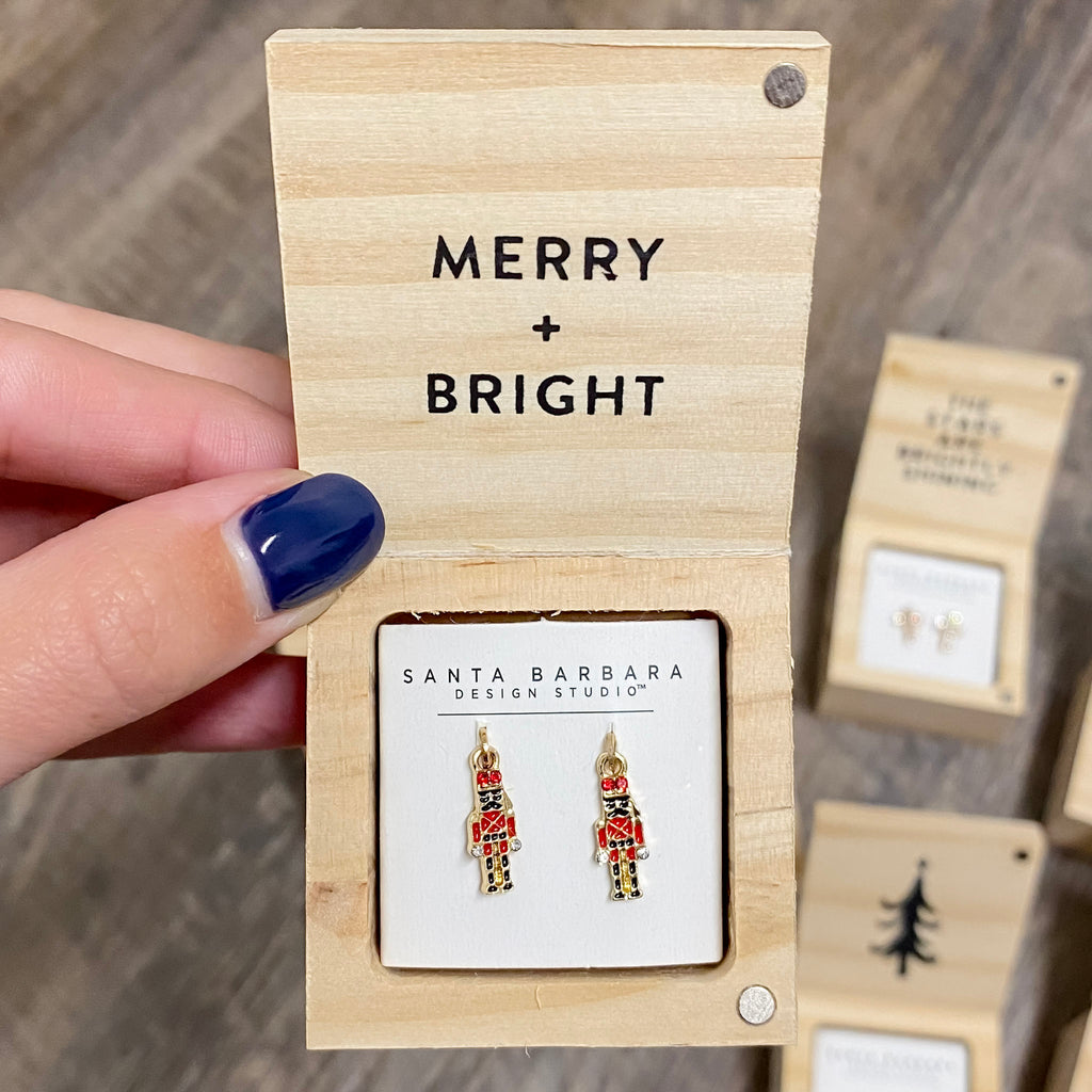 Treasure Box Christmas Earrings - Lyla's: Clothing, Decor & More - Plano Boutique