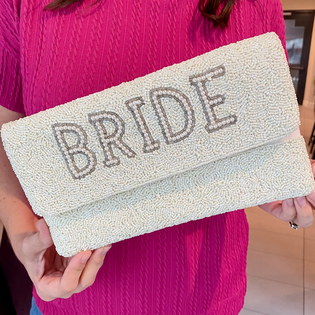 Bride Pearl Beaded Bag - Lyla's: Clothing, Decor & More - Plano Boutique