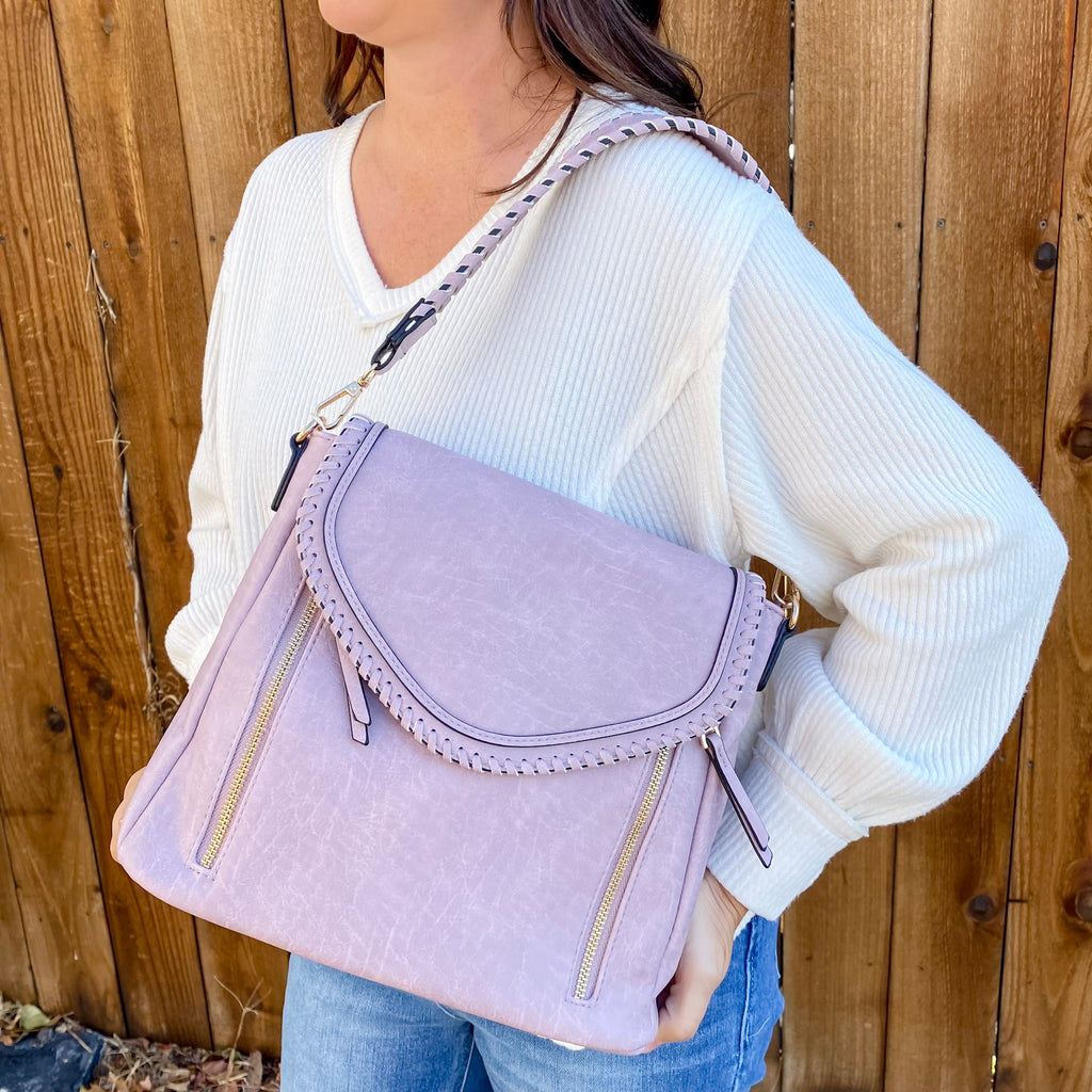 Jen & Co Lorelei Crossbody Handbag - Lavender - Lyla's: Clothing, Decor & More - Plano Boutique