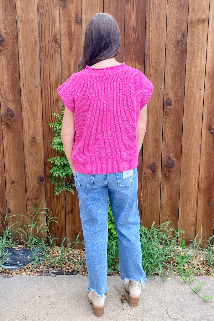 Isn't She Wonderful Ribbed Pink Sweater - Lyla's: Clothing, Decor & More - Plano Boutique