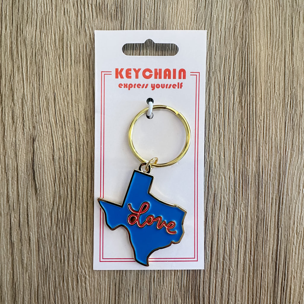 Texas Love Keychain - Lyla's: Clothing, Decor & More - Plano Boutique