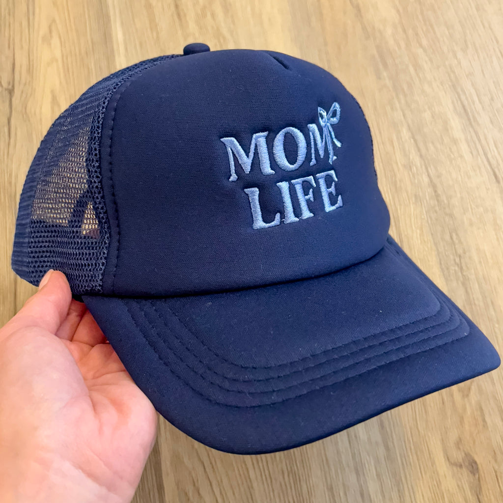 Embroidered Trucker Hat - Mom Life - Lyla's: Clothing, Decor & More - Plano Boutique