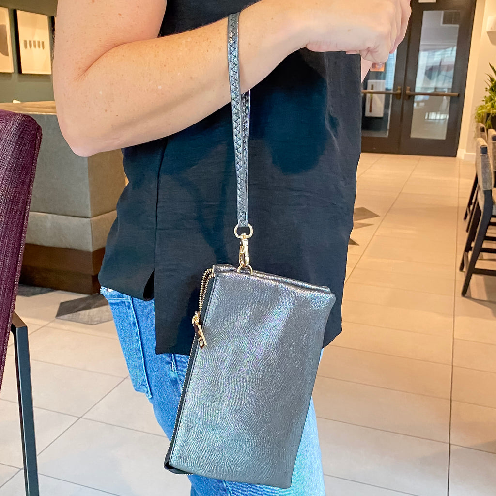 Jen & Co Riley Glitter Crossbody Handbag - Black - Lyla's: Clothing, Decor & More - Plano Boutique