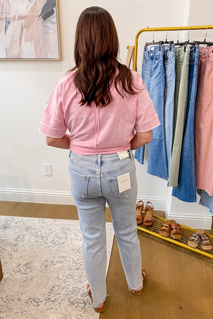Notably High Rise Slim Straight Leg Denim By Lovervet - Lyla's: Clothing, Decor & More - Plano Boutique