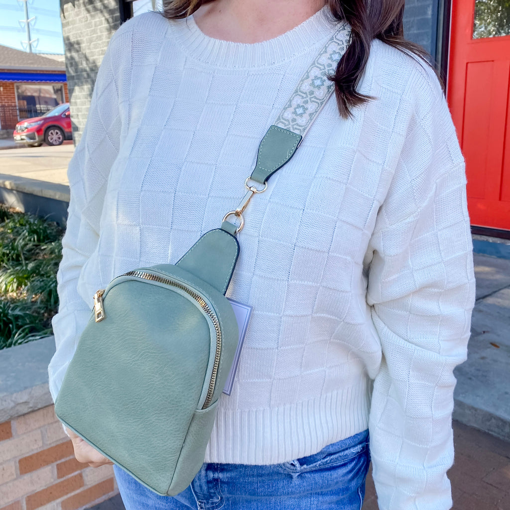 Jen & Co Ellen Crossbody Purse - Sage - Lyla's: Clothing, Decor & More - Plano Boutique