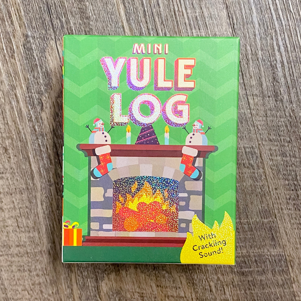 Mini Yule Log: With crackling sound! - Lyla's: Clothing, Decor & More - Plano Boutique