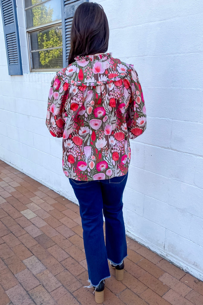 Sweet Ruby Floral Print Top - Lyla's: Clothing, Decor & More - Plano Boutique