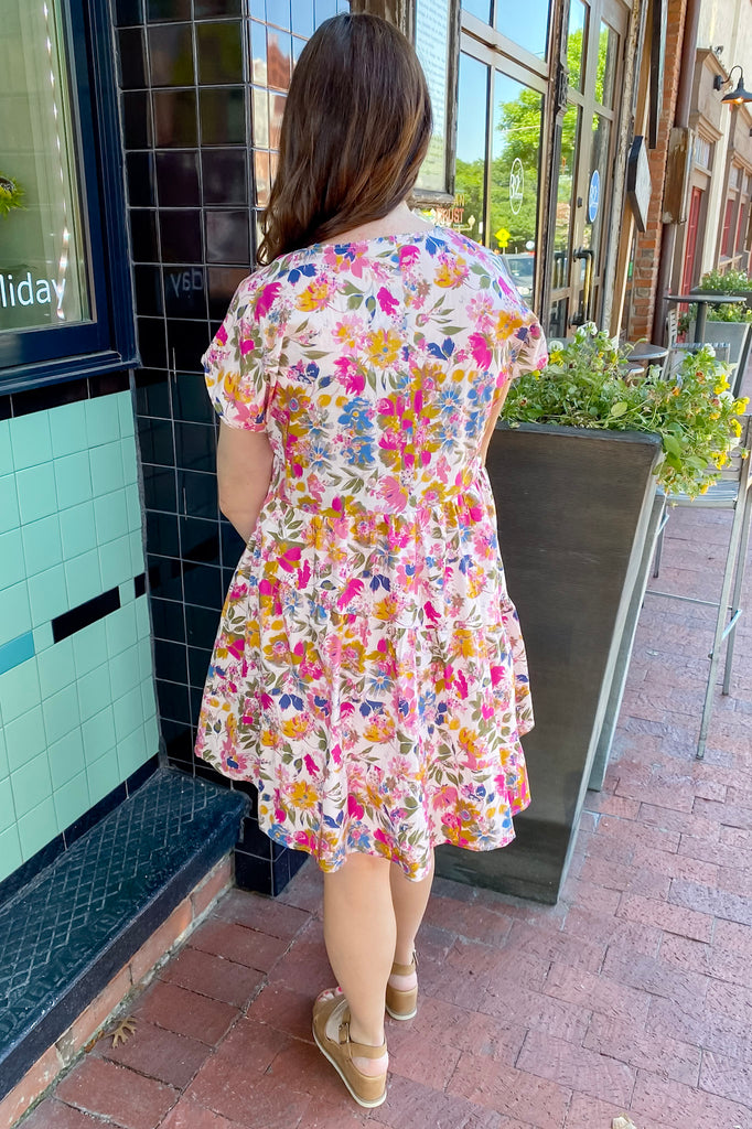 Don't Let Me Go Floral Print Pink Dress - Lyla's: Clothing, Decor & More - Plano Boutique