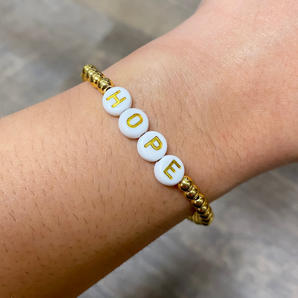 HOPE Beaded Bracelet - Lyla's: Clothing, Decor & More - Plano Boutique