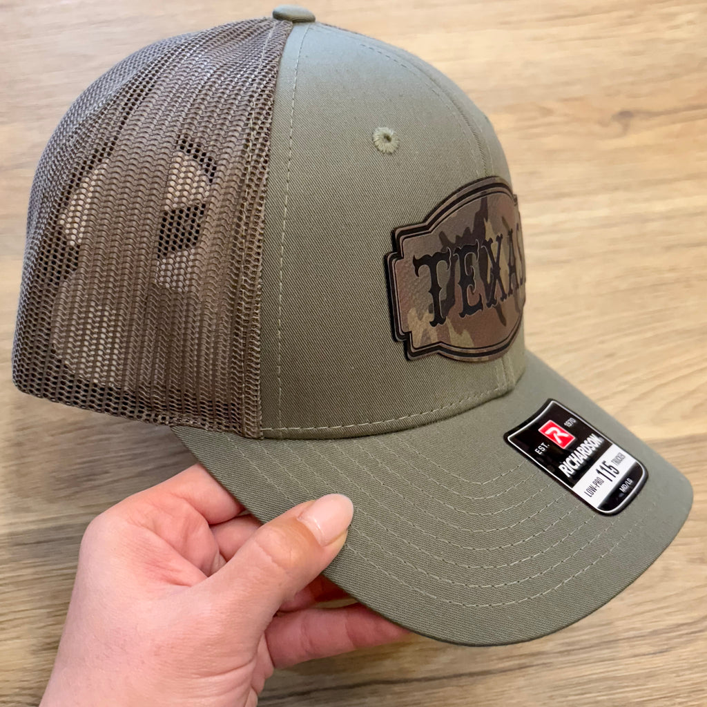 Texas Leather Patch Camo Hat - Lyla's: Clothing, Decor & More - Plano Boutique