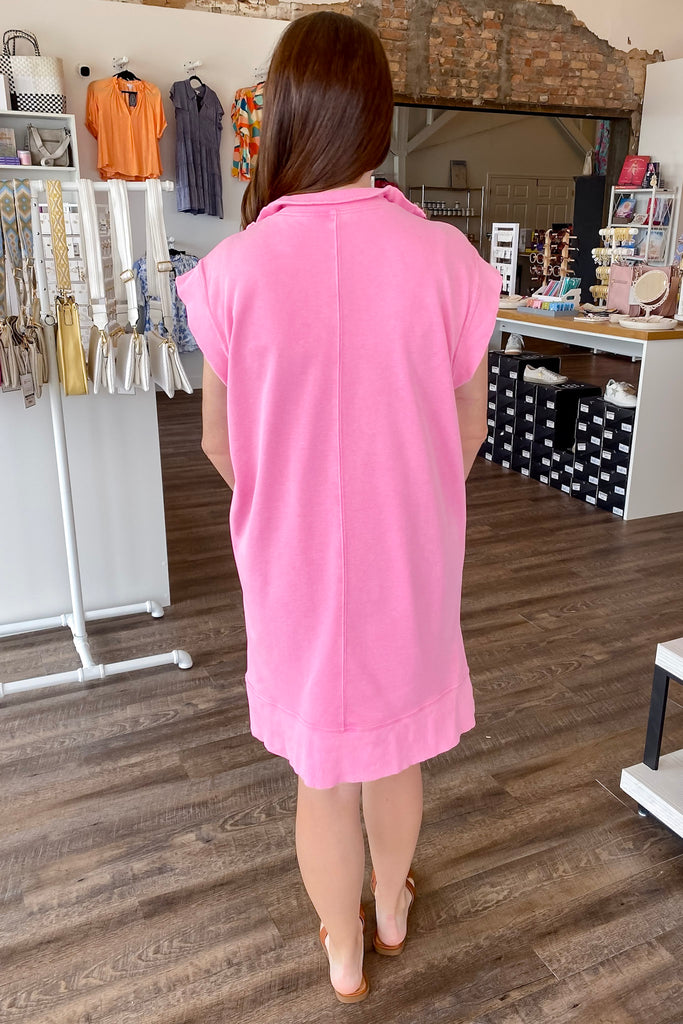 Zip It Up Pink Dress - Lyla's: Clothing, Decor & More - Plano Boutique