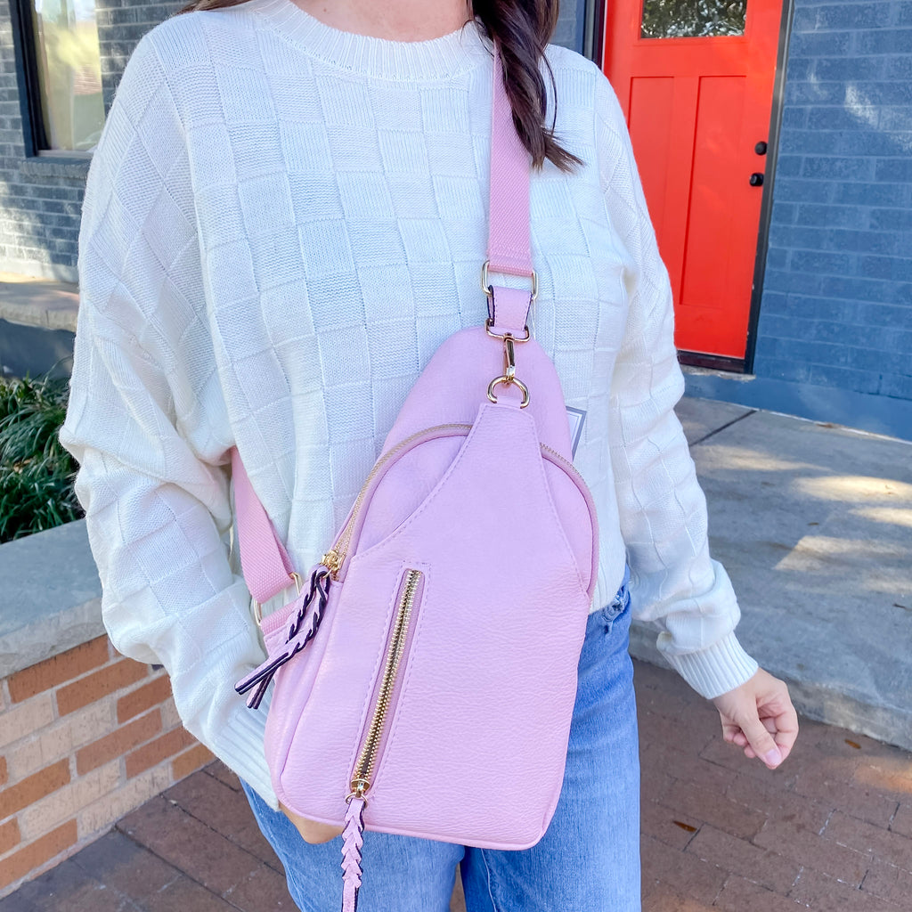 Jen & Co Nikki Sling Pack Bag - Ballet - Lyla's: Clothing, Decor & More - Plano Boutique