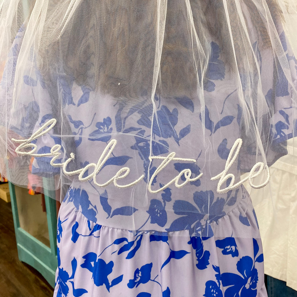 Bride To Be Embroidered Veil by XO Fetti - Lyla's: Clothing, Decor & More - Plano Boutique