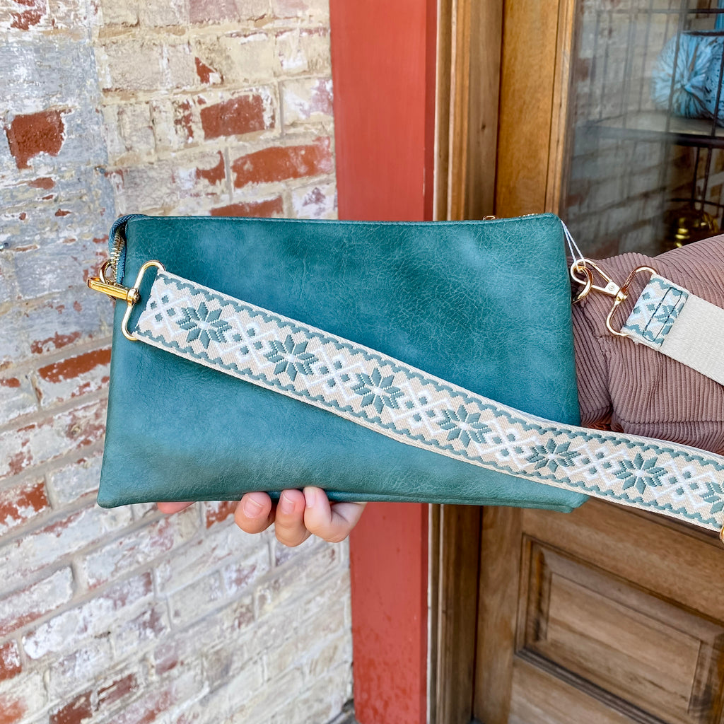 Jen & Co Izzy Crossbody Handbag - Deep Teal - Lyla's: Clothing, Decor & More - Plano Boutique