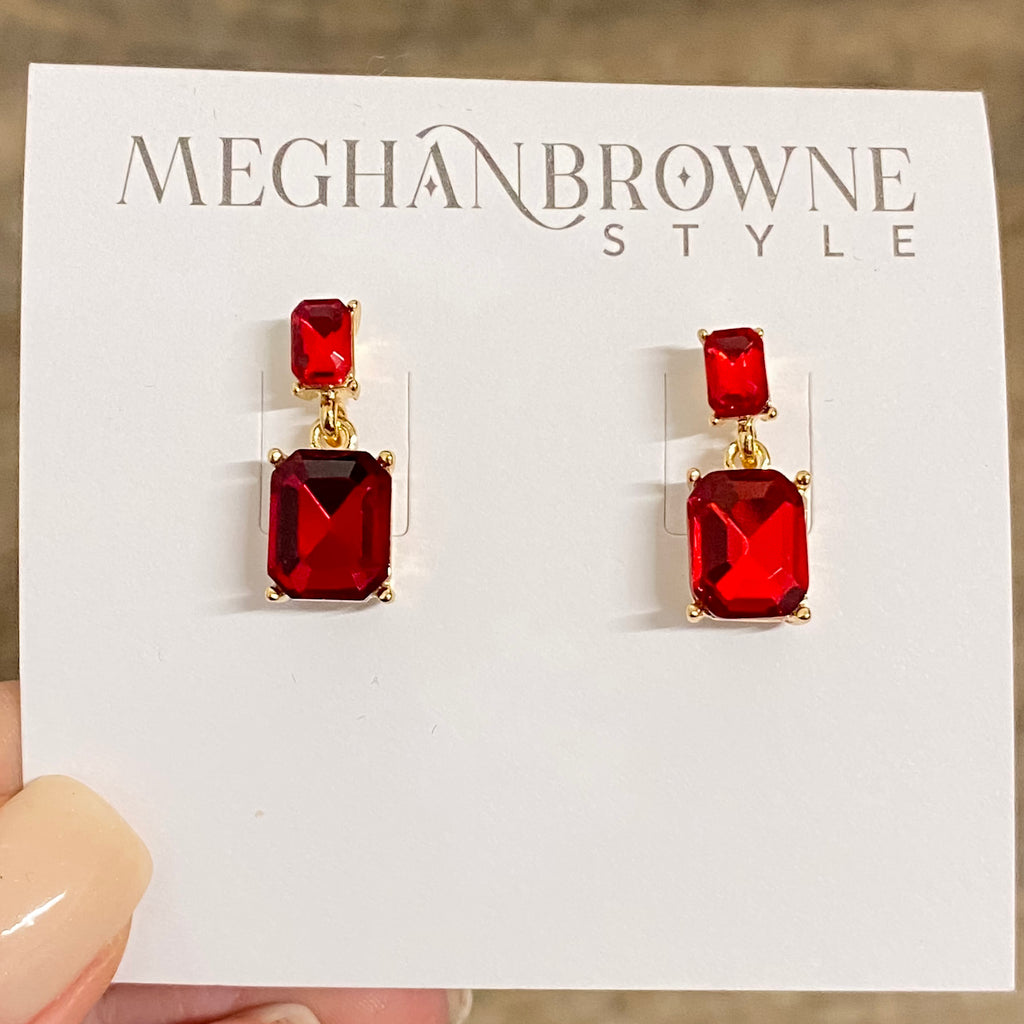 Rene Ruby Earrings by Meghan Browne - Lyla's: Clothing, Decor & More - Plano Boutique