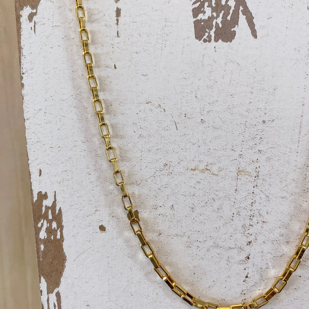 Rectangular Chain Necklace - Lyla's: Clothing, Decor & More - Plano Boutique