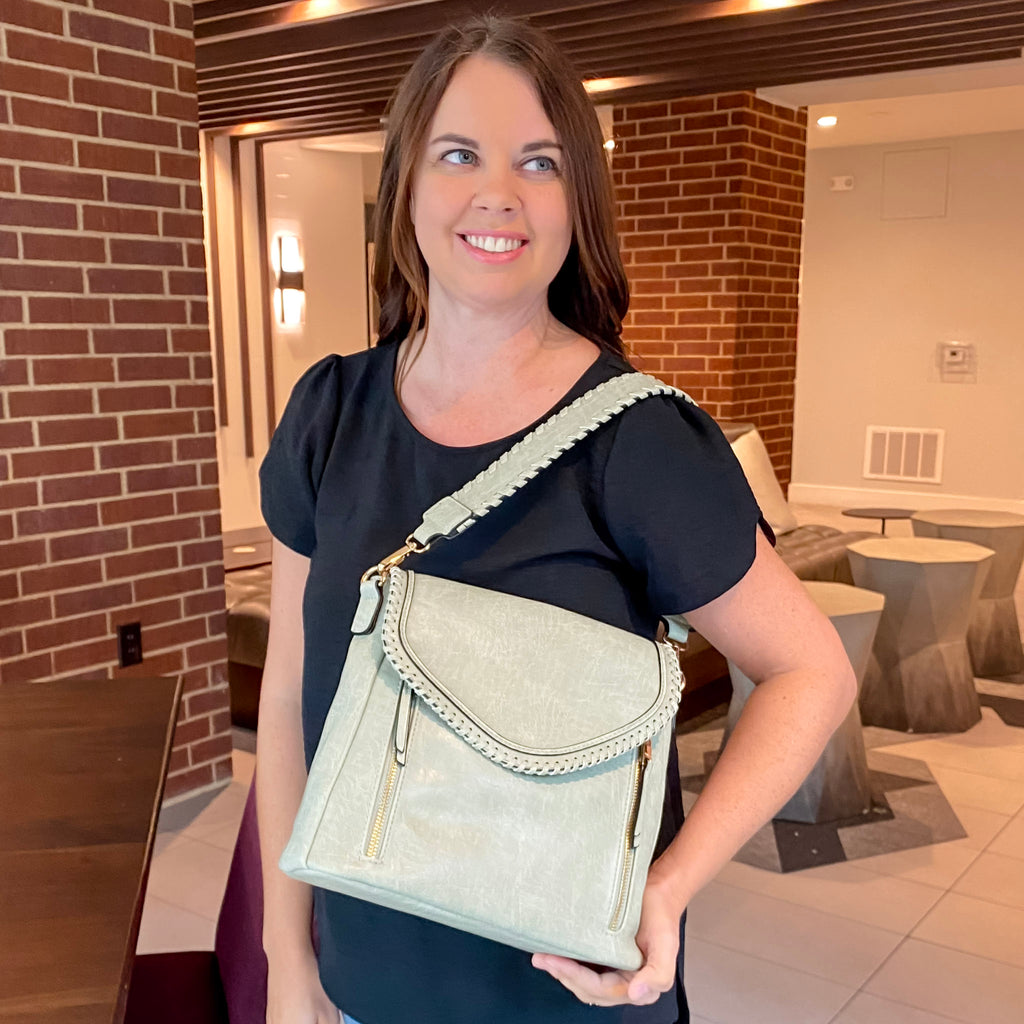 Jen & Co Lorelei Crossbody Handbag - Pistachio - Lyla's: Clothing, Decor & More - Plano Boutique