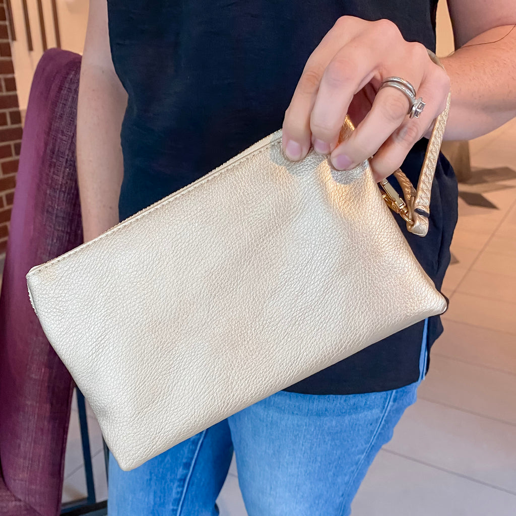 Jen & Co Riley Crossbody Handbag - Light Gold - Lyla's: Clothing, Decor & More - Plano Boutique