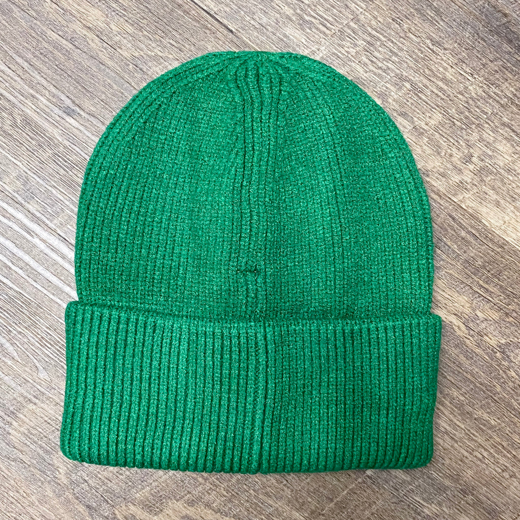 Hope Beanie in Green - Lyla's: Clothing, Decor & More - Plano Boutique