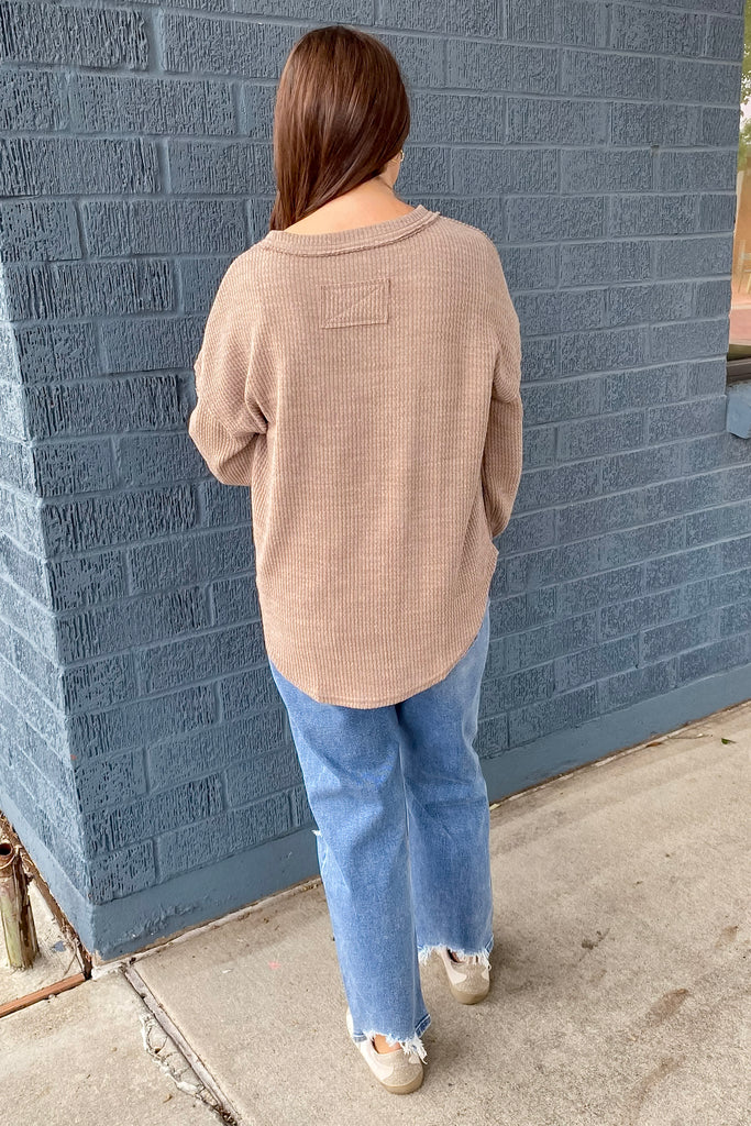 Cute As Can Be Light Mocha Sweater - Lyla's: Clothing, Decor & More - Plano Boutique