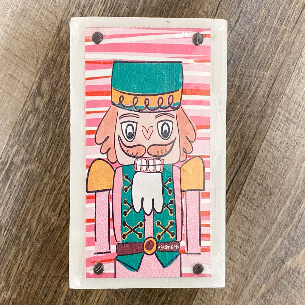 Pink Candy Nutcracker Print Happy Block - Lyla's: Clothing, Decor & More - Plano Boutique