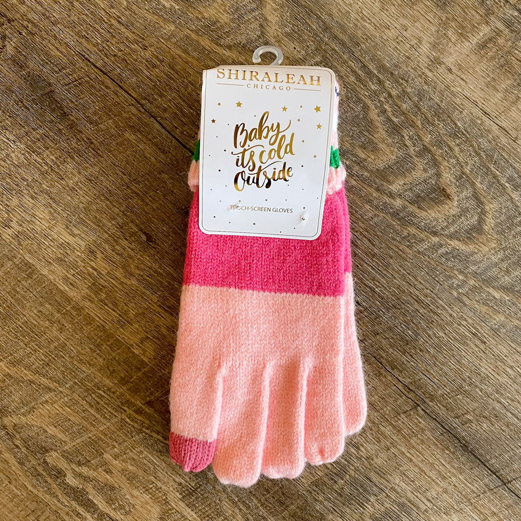 Colorado Touchscreen Gloves in Blush - Lyla's: Clothing, Decor & More - Plano Boutique