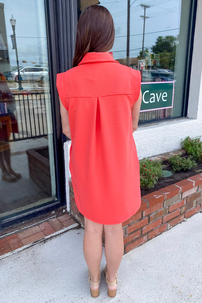 Spicy and Cute Orange Red Dress - Lyla's: Clothing, Decor & More - Plano Boutique