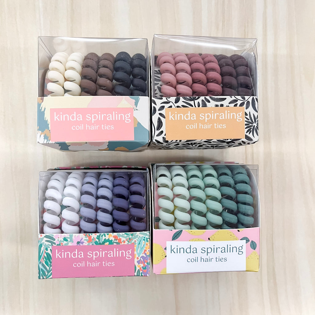Crush Kinda Spiraling Coil Hair Ties - Lyla's: Clothing, Decor & More - Plano Boutique