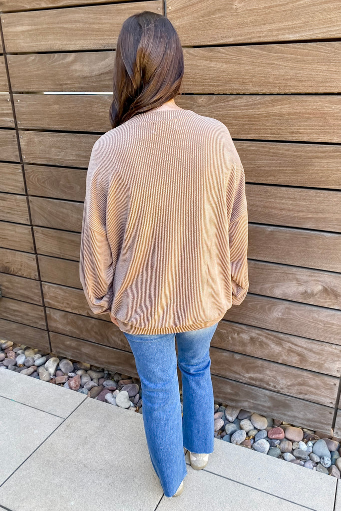 Texas Corduroy Graphic Mocha Sweater - Lyla's: Clothing, Decor & More - Plano Boutique