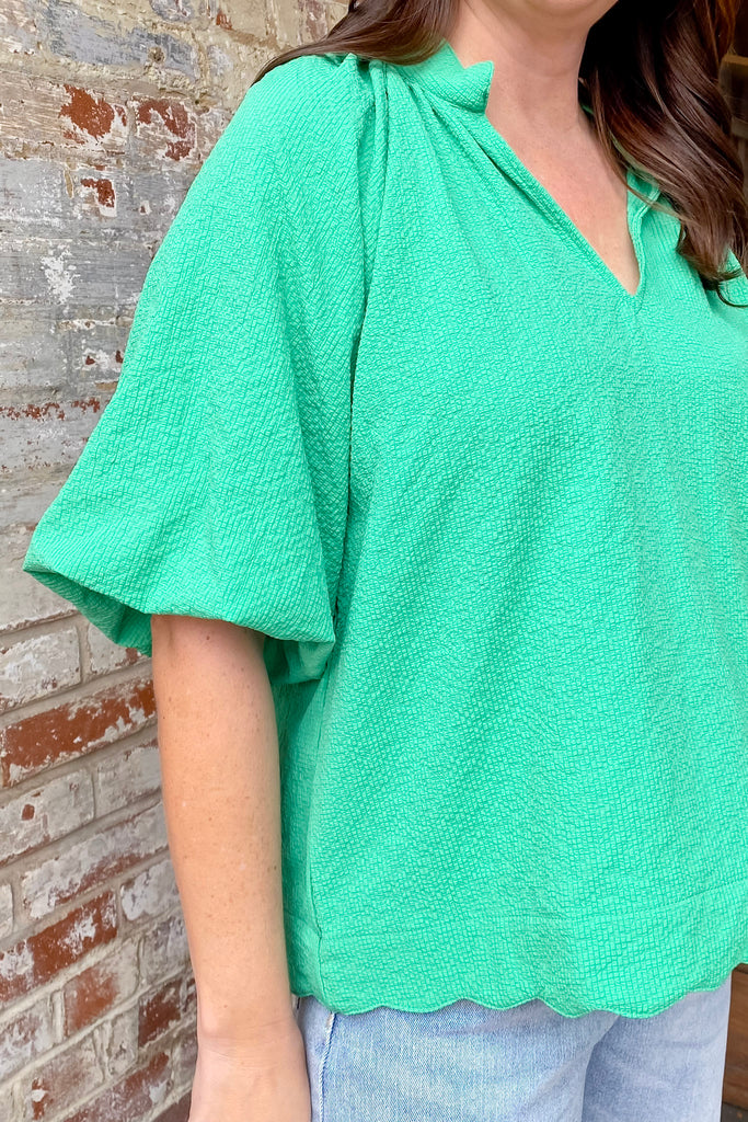Meadow Breeze Green Top - Lyla's: Clothing, Decor & More - Plano Boutique