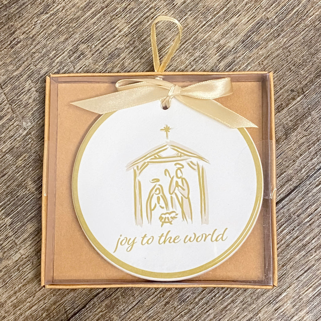 Joy To The World Ornament - Lyla's: Clothing, Decor & More - Plano Boutique