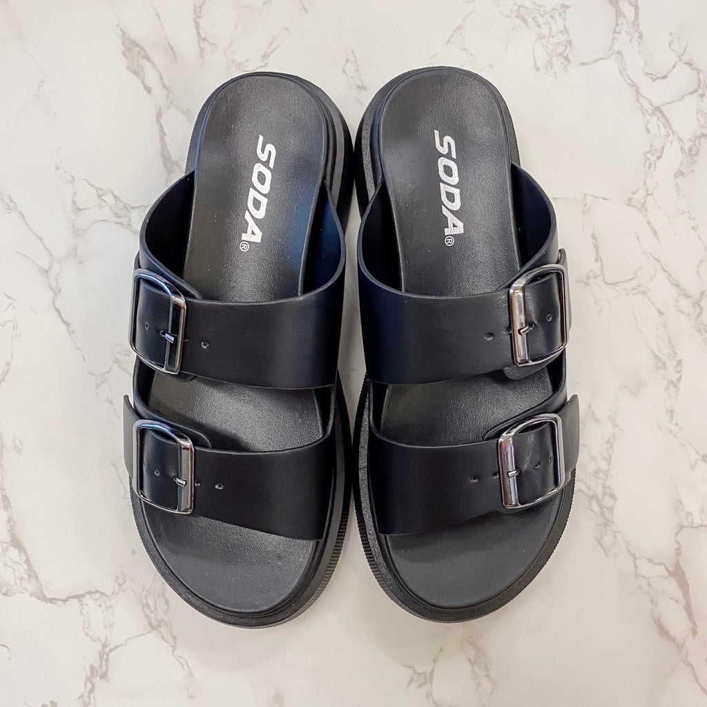 Uberta Black Sandal - Lyla's: Clothing, Decor & More - Plano Boutique