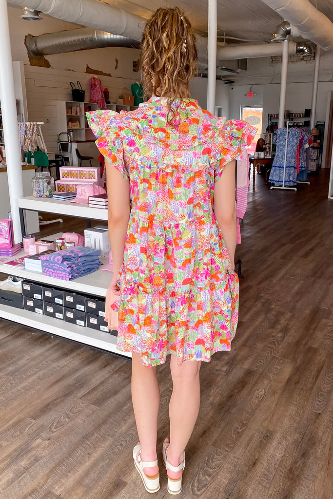 In the Air Magenta Print Dress - Lyla's: Clothing, Decor & More - Plano Boutique