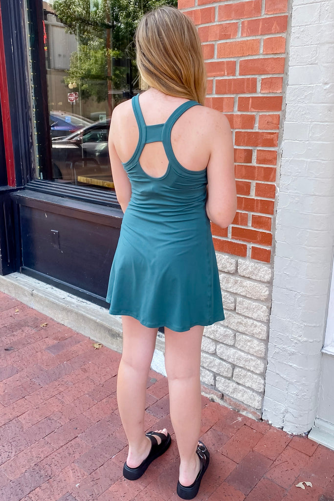 Athleisure Everglade Green Active Romper - Lyla's: Clothing, Decor & More - Plano Boutique