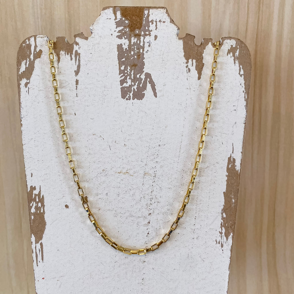 Rectangular Chain Necklace - Lyla's: Clothing, Decor & More - Plano Boutique