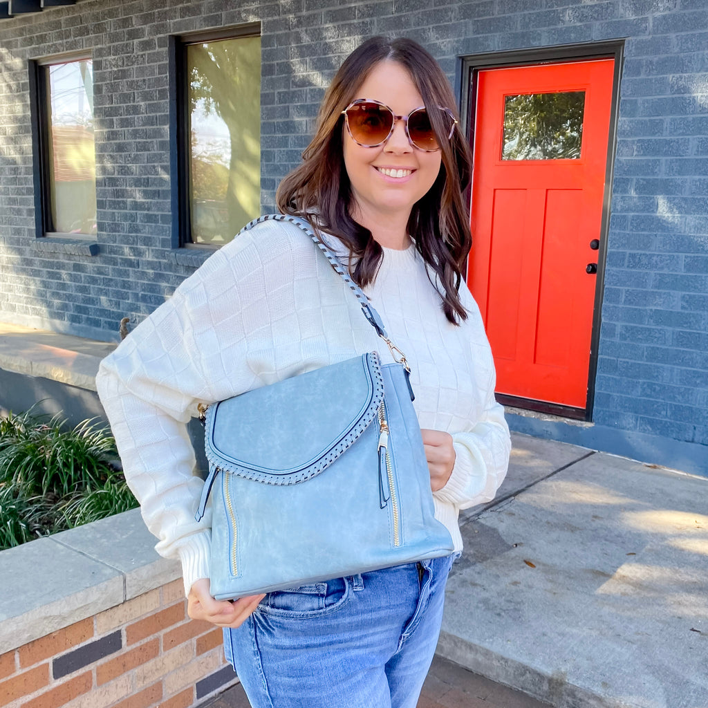 Jen & Co Lorelei Crossbody Handbag - Blue - Lyla's: Clothing, Decor & More - Plano Boutique