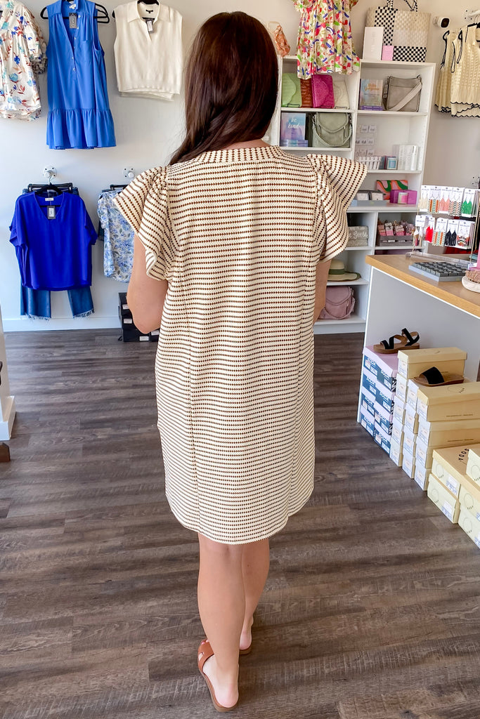 Pretty with a Hint of Taupe Dress - Lyla's: Clothing, Decor & More - Plano Boutique