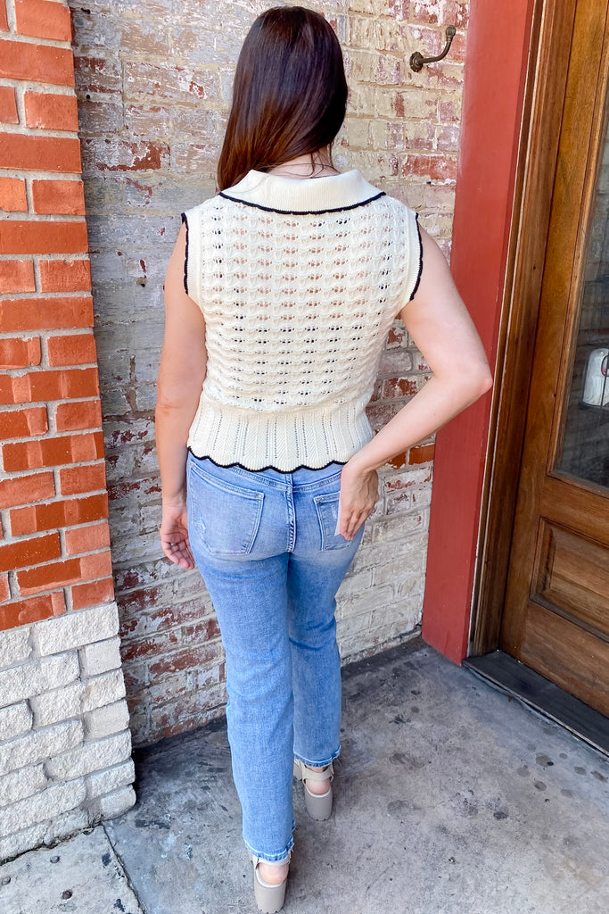 Give It Some Time Crochet Cream Top - Lyla's: Clothing, Decor & More - Plano Boutique