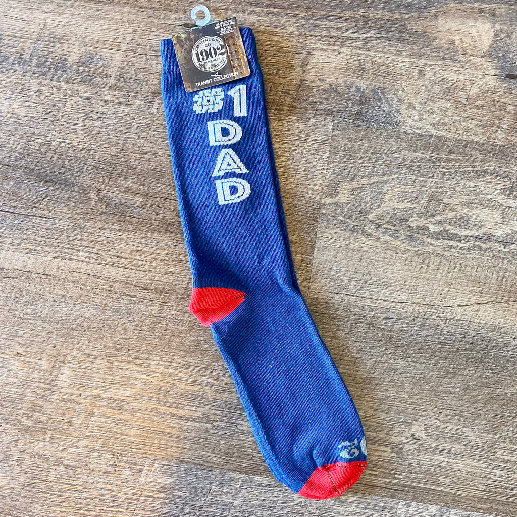 1902 Transit Crew #1 Dad Mens Socks - Lyla's: Clothing, Decor & More - Plano Boutique