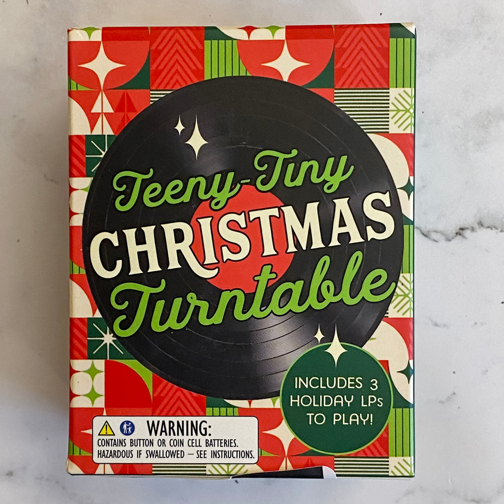 Teeny-Tiny Christmas Turntable: Includes 3 Holiday LPs to Play! - Lyla's: Clothing, Decor & More - Plano Boutique