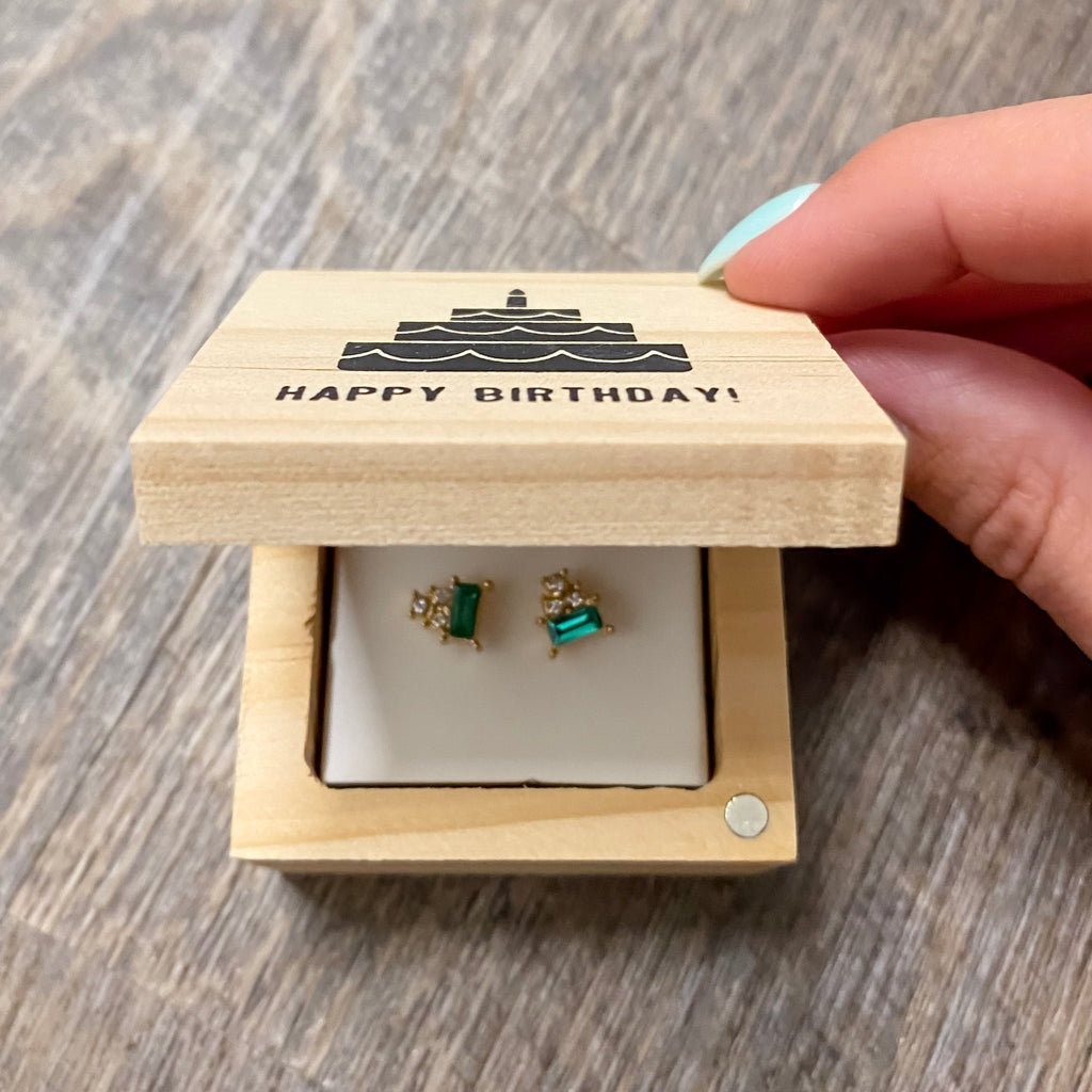 Treasure Box Happy Birthday Earrings - Lyla's: Clothing, Decor & More - Plano Boutique