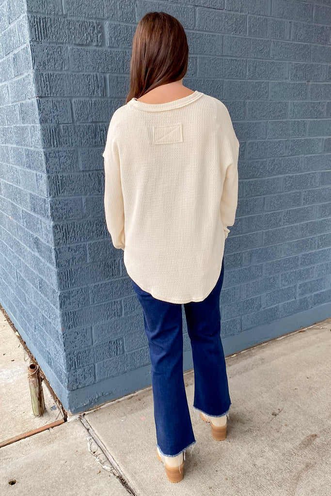 Cute As Can Be Cream Sweater - Lyla's: Clothing, Decor & More - Plano Boutique