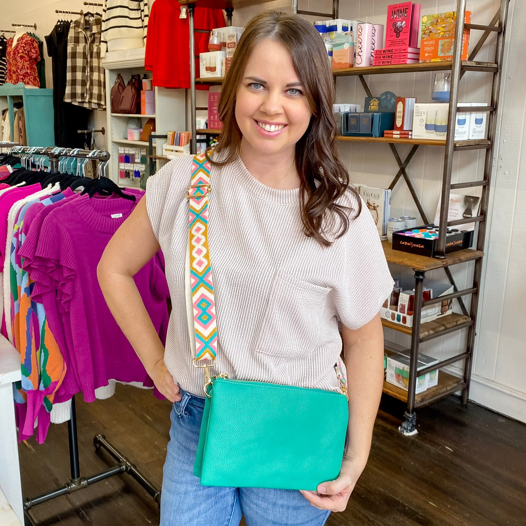 Jen & Co Izzy Crossbody Handbag - Kelly Green - Lyla's: Clothing, Decor & More - Plano Boutique